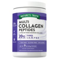 Nature's Truth Unflavored Multi Collagen Protein Powder Dietary Supplement, 9 oz