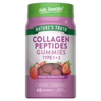 Nature's Truth Vitamins Beauty Collagen Type 1 + 3 Gummies Dietary Supplement, 60 count