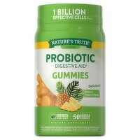 Nature's Truth Vitamins Probiotic Digestive Aid Gummies Dietary Supplement, 50 count