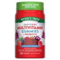 Nature's Truth Multivitamin + Probiotic Natural Berry Punch Flavor Dietary Supplement, 60 count, 60 Each