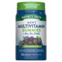 Nature's Truth Men's Multivitamin + B12, D3, Zinc Gummies Dietary Supplement, 70 count