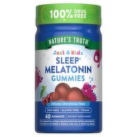 Nature's Truth Vitamins Just 4 Kidz Sleep Melatonin Gummies Dietary Supplement, 40 count