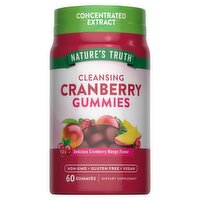 Nature's Truth Vitamins Natural Cranberry Mango Flavor Gummies Dietary Supplement, 60 count