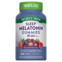 Nature's Truth Delicious Mixed Berry Flavor Sleep Melatonin Gummies Dietary Supplement, 140 count