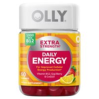 Olly Daily Energy Vitamin B12, Goji Berry & CoQ10 Dietary Supplement, 60 count