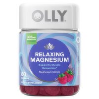 Olly Raspberry Lavender Flavored Relaxing Magnesium Citrate Dietary Supplement, 60 count, 60 Each