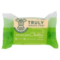 Truly Grass Fed Natural Aged Cheddar Cheese, 7 oz