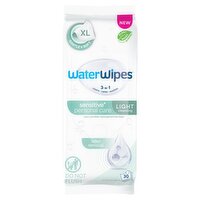 WaterWipes 3 in 1 Sensitive+ Personal Care Light Cleansing Wipes, Size XL, 30 count