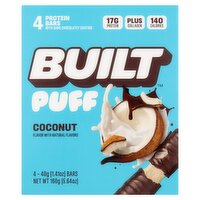 Built Puff Coconut Protein Bars, 1.41 oz, 4 count