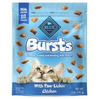 The Blue Buffalo Co. BLUE Bursts with Paw-Lickin' Chicken Natural Treats for Cats, 5 oz