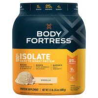 Body Fortress Vanilla Crème Super Advanced Isolate Protein Supplement, 1.5 lb