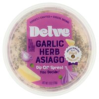 Delve Garlic Herb Asiago Dip or Spread, 6 oz, 6 Ounce