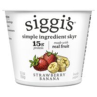 Siggi's Strawberry Banana Lowfat Yogurt, 5.3 oz