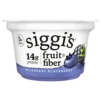 Siggi's Fruit & Fiber Blueberry Blackberry Nonfat Yogurt, 5.3 oz
