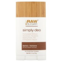 Raw Sugar Santal + Verbena Simply Deo, 2.7 oz