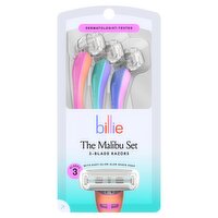 Billie The Malibu Set 3-Blade Razors, 3 count