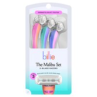 Billie The Malibu Set 3-Blade Razors, 3 count