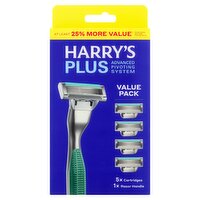 Harry's Plus Cartridges and Razor Handle Value Pack