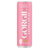 Gorgie Sparkling Pink Lemonade Energy Drink, 12 fl oz