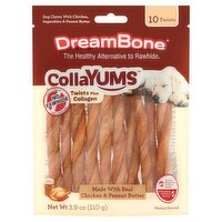 DreamBone CollaYums Twists Plus Collagen Dog Chews, 10 count, 3.9 oz