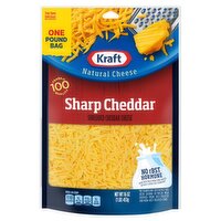 Kraft Sharp Shredded Natural Cheddar Cheese, 16 oz