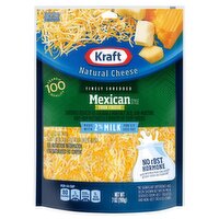 Kraft Finely Shredded Mexican Style Natural Four Cheese, 7 oz
