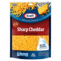 Kraft Sharp Shredded Cheddar Natural Cheese, 8 oz