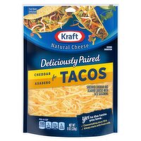 Kraft Deliciously Paired Cheddar Asadero for Tacos Natural Cheese, 8 oz