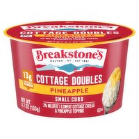 Breakstone's Cottage Doubles Small Curd Lowfat Cottage Cheese & Pineapple Topping, 4.7 oz