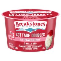 Breakstone's Cottage Doubles Small Curd Lowfat Cottage Cheese & Strawberry Topping, 4.7 oz