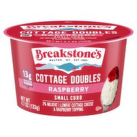 Breakstone's Cottage Doubles Small Curd Lowfat Cottage Cheese & Raspberry Topping, 4.7 oz