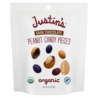 Justin's Dark Chocolate Peanut Organic Candy Pieces, 4.5 oz