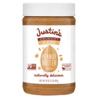Justin's Crunchy Classic Peanut Butter Spread, 16 oz