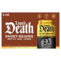 Liquid Death Sweet Reaper Sweet Tea, 12 fl oz, 6 count