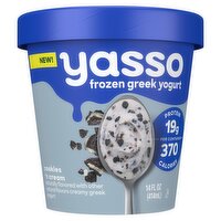 Yasso Cookies 'N Cream Frozen Greek Yogurt, 14 fl oz