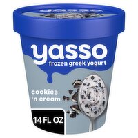Yasso Cookies 'N Cream Frozen Greek Yogurt, 14 fl oz