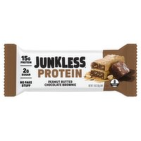 Junkless Peanut Butter Chocolate Brownie Protein Bar, 1.9 oz