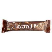 Glicks Layeredup Real Dark Chocolate Coated Wafers Hazelnut Filling, 1.06 oz