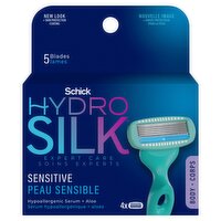 Schick Hydro Silk Sensitive Body Razor Cartridges, 4 count