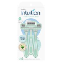 Schick Intuition Sensitive Care Disposable Razors, 3 count