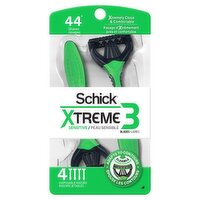 Schick Xtreme Sensitive 3 Blades Disposable Razors, 4 count