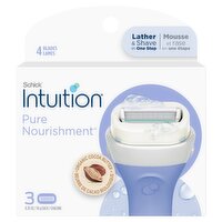 Schick Intuition Pure Nourishment Cartridges, 3 count