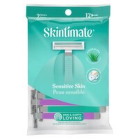 Skintimate Sensitive Skin Unscented Blades, 12 count