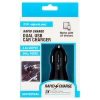 Soundlogic Itek Universal Rapid Charge Dual USB Car Charger