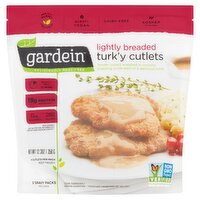 Gardein Lightly Breaded Turk'y Cutlets, 4 count, 12.3 oz