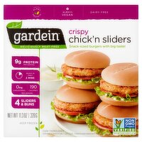 Gardein Crispy Chick'n Sliders & Buns, 4 count, 11.3 oz