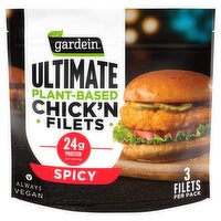 Gardein Spicy Ultimate Plant-Based Chick'n Filets, 15 oz