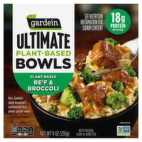 Gardein Ultimate Plant-Based Be'f & Broccoli Bowls, 9 oz, 8 Ounce