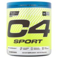 C4 Sport Icy Blue Razz Pre-Workout Dietary Supplement, 8.6 oz