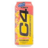 C4 Zero Sugar Watermelon Performance Energy Drink, 16 fl oz, 16 Fluid ounce